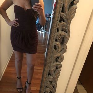 BCBG maxazria burgundy mini dress